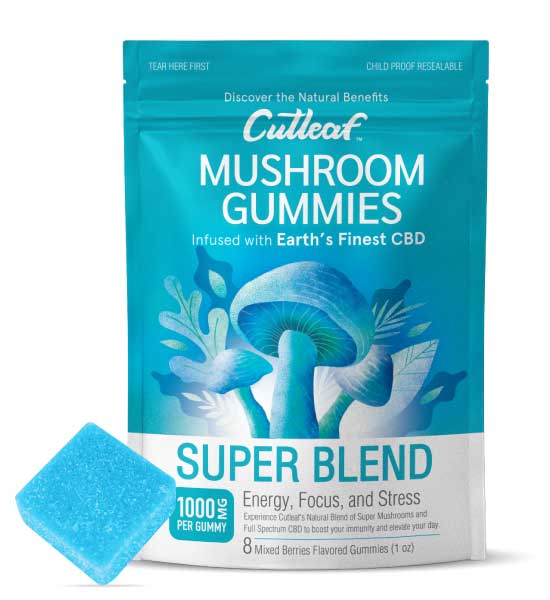 super blend 1000mg mushroom gummies