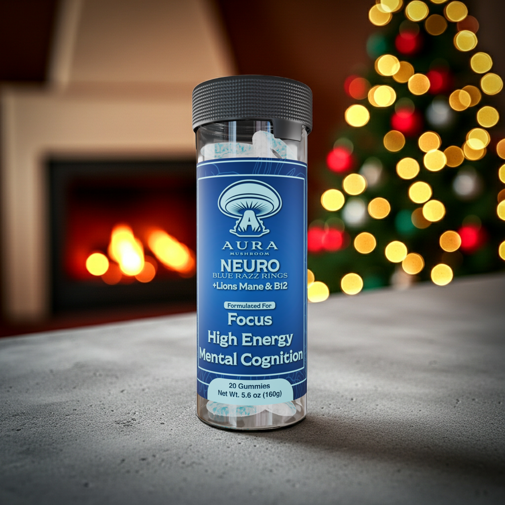 neuro bluerazz rings - lions mane & b12